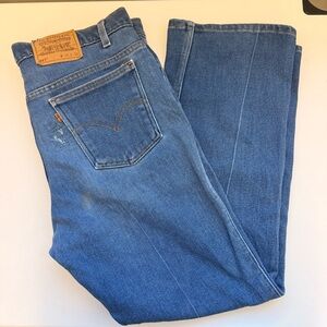 Vintage Levi’s 517 Bootcut Jeans | W38 L30 | Made in USA | Orange Tab